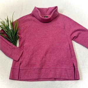 Nike Pink Cowl Neck Pull-Over Sweater - Small
